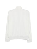 Lacoste monogram-pattern zip-up sweatshirt