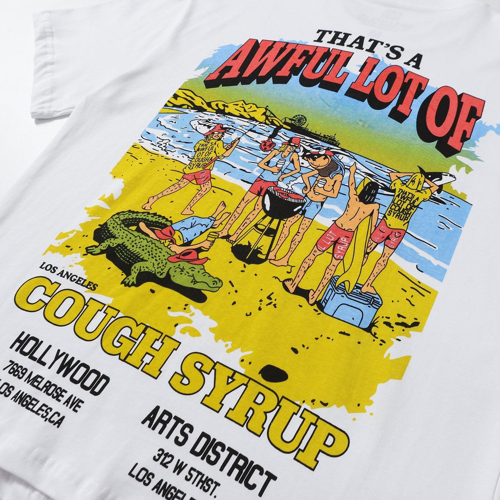 THAT'S A AWFUL LOT OF COUGH SYRUP Surf Graphic Short-Sleeve T-Shirt