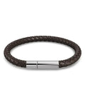 Zixa - Bracelet Leather Brown/Silver