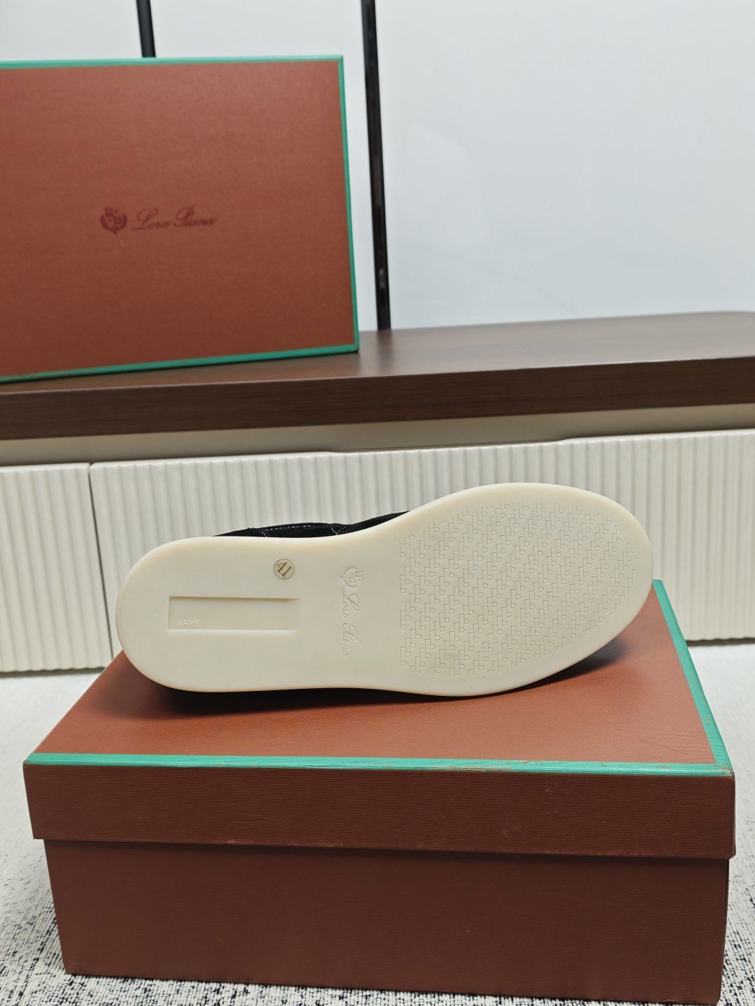 Loro Piana Black Low-Top Sneakers